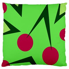 Cherries  Standard Flano Cushion Case (one Side)