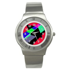 Abstract Fish Stainless Steel Watch