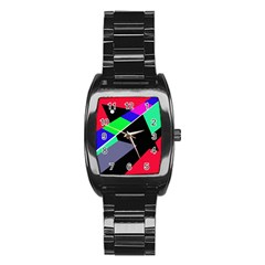 Abstract Fish Stainless Steel Barrel Watch by Valentinaart