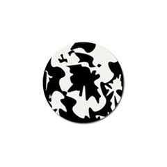 Black And White Elegant Design Golf Ball Marker