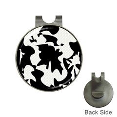 Black And White Elegant Design Hat Clips With Golf Markers