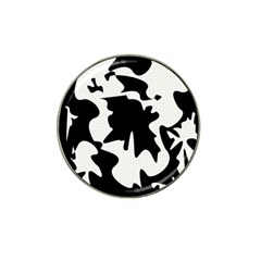 Black And White Elegant Design Hat Clip Ball Marker (4 Pack)