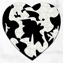 Black And White Elegant Design Jigsaw Puzzle (heart)