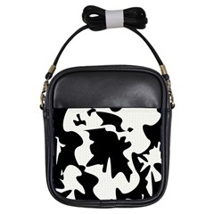 Black And White Elegant Design Girls Sling Bags