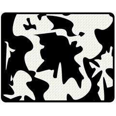 Black And White Elegant Design Fleece Blanket (medium) 