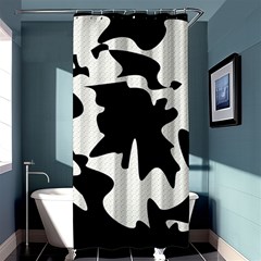 Black And White Elegant Design Shower Curtain 36  X 72  (stall) 