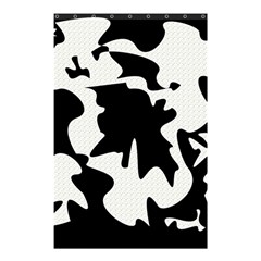 Black And White Elegant Design Shower Curtain 48  X 72  (small)  by Valentinaart