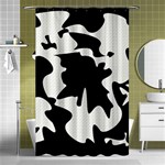 Black and white elegant design Shower Curtain 48  x 72  (Small)  Curtain(48  X 72 ) - 42.18 x64.8  Curtain(48  X 72 )