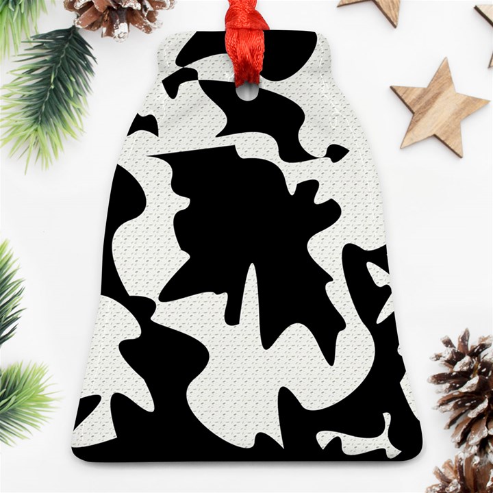 Black and white elegant design Ornament (Bell) 