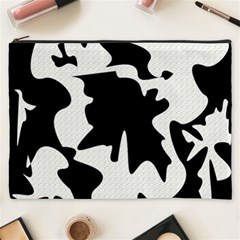 Black And White Elegant Design Cosmetic Bag (xxxl) 