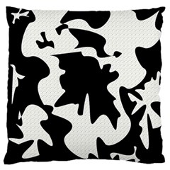 Black And White Elegant Design Standard Flano Cushion Case (one Side)