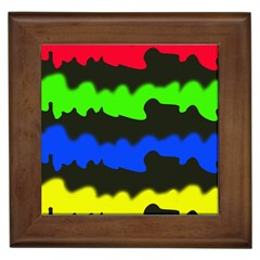 Colorful Abstraction Framed Tiles