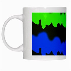 Colorful Abstraction White Mugs by Valentinaart