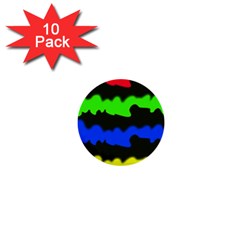 Colorful Abstraction 1  Mini Buttons (10 Pack)  by Valentinaart