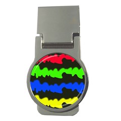 Colorful Abstraction Money Clips (round) 