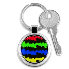 Colorful Abstraction Key Chains (round) 