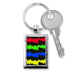 Colorful Abstraction Key Chains (rectangle)  by Valentinaart