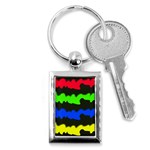 Colorful abstraction Key Chains (Rectangle)  Front