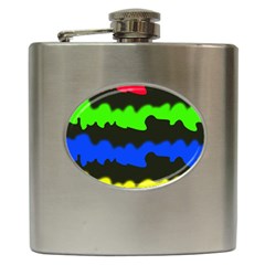 Colorful Abstraction Hip Flask (6 Oz)