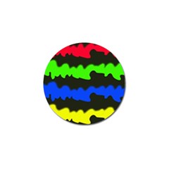 Colorful Abstraction Golf Ball Marker (4 Pack) by Valentinaart