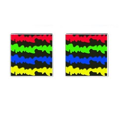 Colorful Abstraction Cufflinks (square)