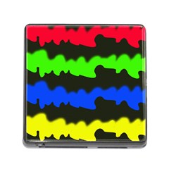 Colorful Abstraction Memory Card Reader (square)