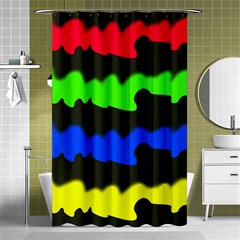 Colorful Abstraction Shower Curtain 48  X 72  (small) 