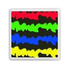 Colorful Abstraction Memory Card Reader (square)  by Valentinaart