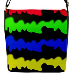 Colorful Abstraction Flap Messenger Bag (s)