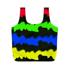 Colorful Abstraction Full Print Recycle Bags (m) 