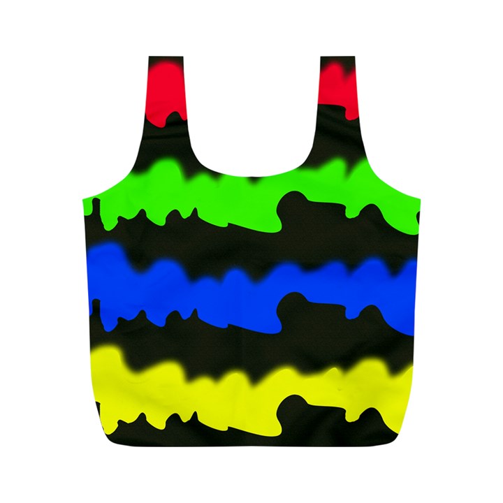 Colorful abstraction Full Print Recycle Bags (M) 