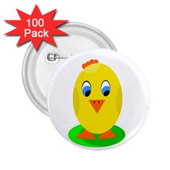 Cute Chicken  2 25  Buttons (100 Pack) 