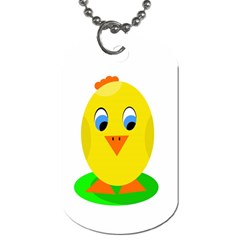 Cute Chicken  Dog Tag (one Side) by Valentinaart