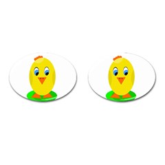 Cute Chicken  Cufflinks (oval)