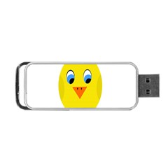 Cute Chicken  Portable Usb Flash (two Sides) by Valentinaart