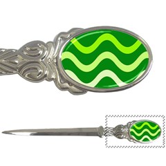 Green Waves Letter Openers by Valentinaart