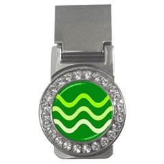 Green Waves Money Clips (cz)  by Valentinaart