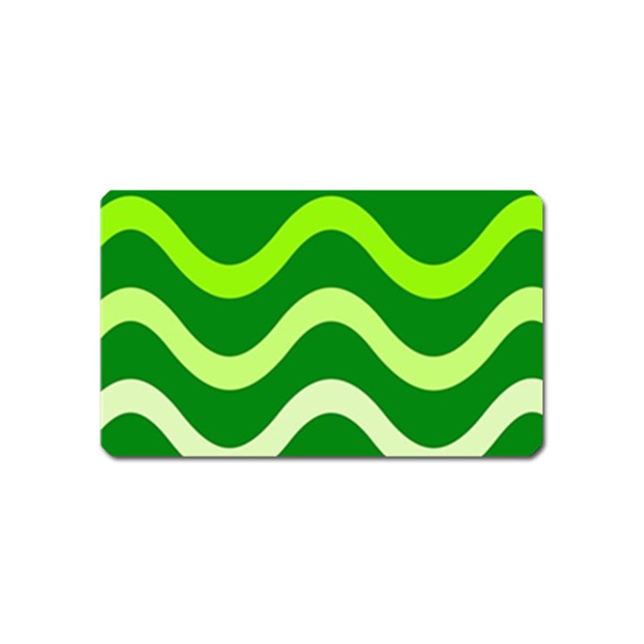 Green waves Magnet (Name Card)