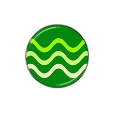 Green Waves Hat Clip Ball Marker (10 Pack)