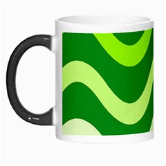 Green Waves Morph Mugs by Valentinaart