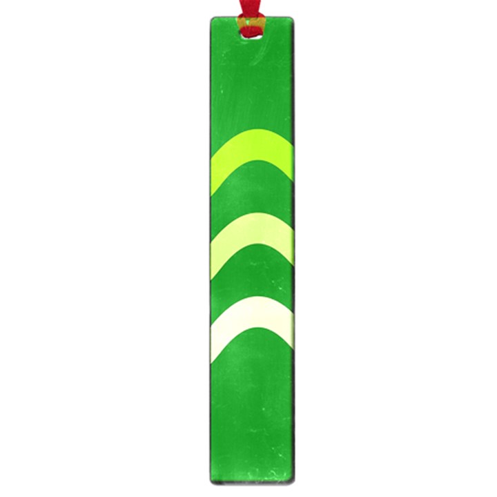 Green waves Large Book Marks