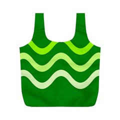 Green Waves Full Print Recycle Bags (m) 