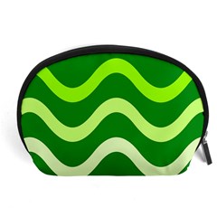 Green Waves Accessory Pouches (large) 