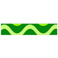 Green Waves Flano Scarf (small)