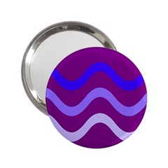 Purple Waves 2.25  Handbag Mirrors