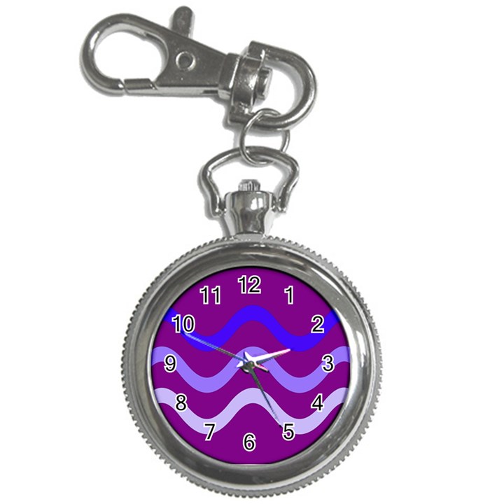 Purple Waves Key Chain Watches