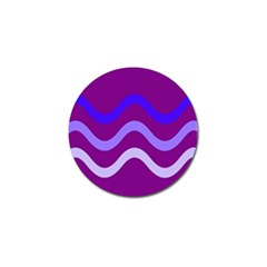 Purple Waves Golf Ball Marker