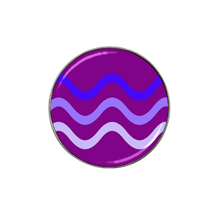 Purple Waves Hat Clip Ball Marker (10 pack)