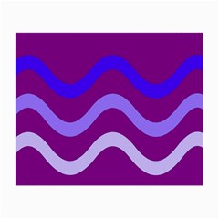 Purple Waves Small Glasses Cloth