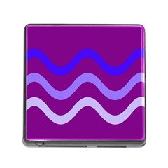 Purple Waves Memory Card Reader (Square)